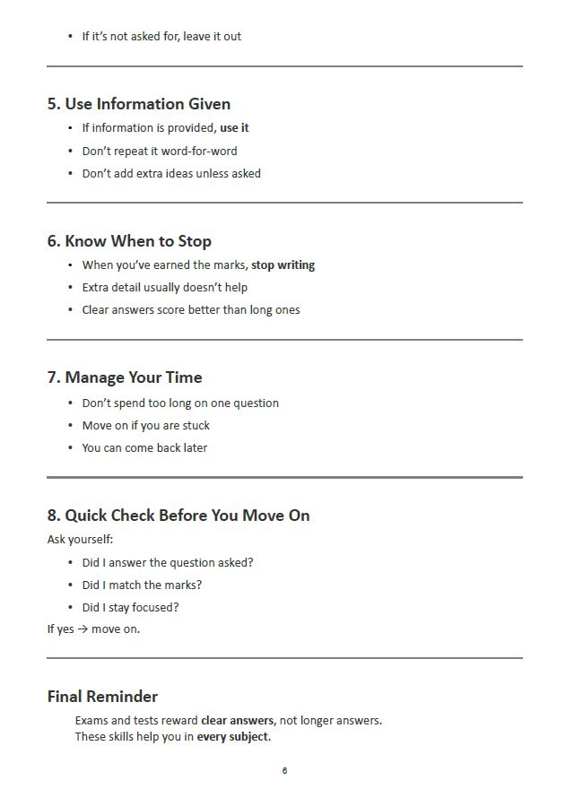 How to Answer the Question — Student Edition (1st to 6th Year) Junior & Senior Cycle