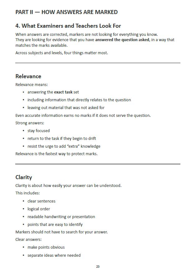 How to Answer the Question — Student Edition (1st to 6th Year) Junior & Senior Cycle