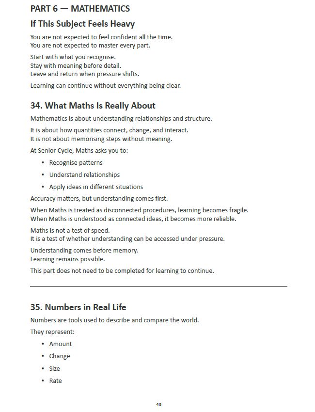 Senior Cycle — Access Edition, Learning, Meaning & Participation Support (4th–6th Year)