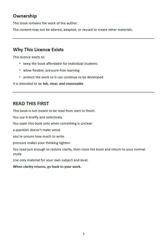 Senior Cycle — Exam Clarity & Support Guide (Student Edition)