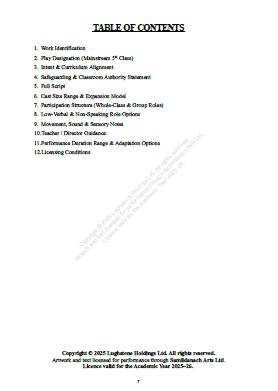 The School That Tried to Join the Olympics 5th Class School Play – Annual Performance Licence