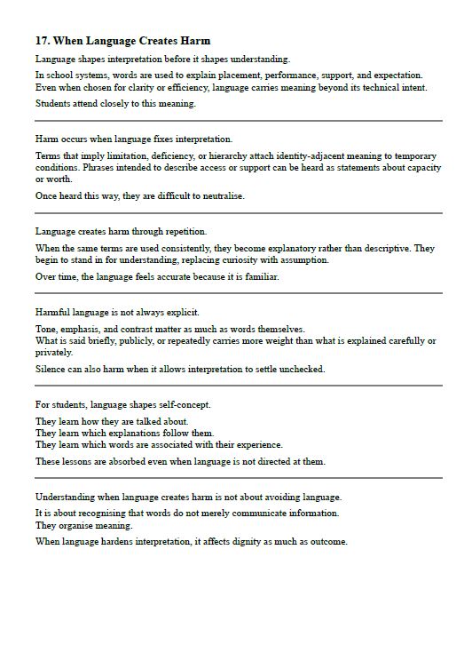 Identity, Dignity & Self-Concept in Education (School Resource Edition)