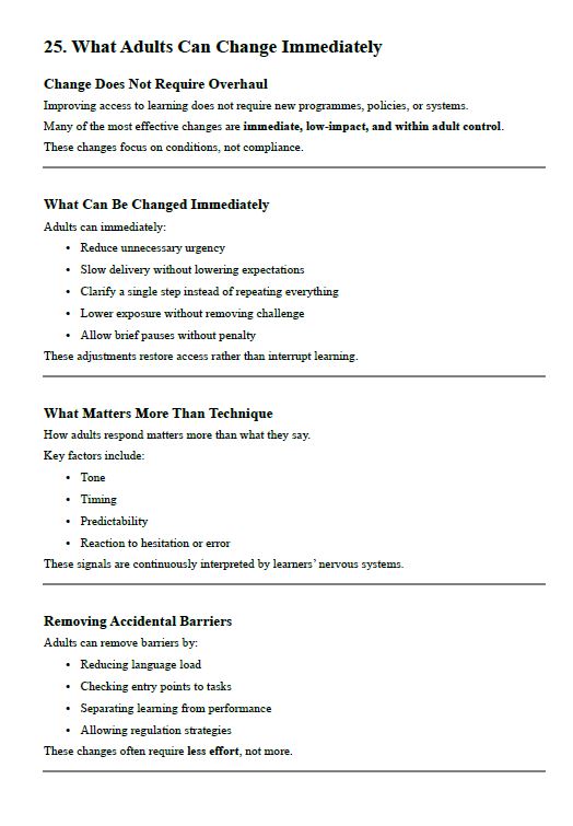 Before Thinking Begins — Engagement, Effort & the Moment Learning Switches Off (School Resource Edition)