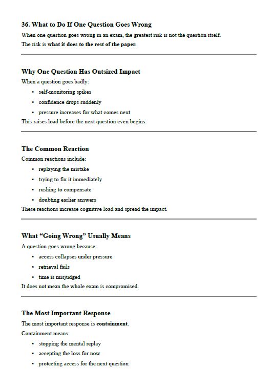 Cognitive Support & Functioning Under Pressure (School Resource Edition)