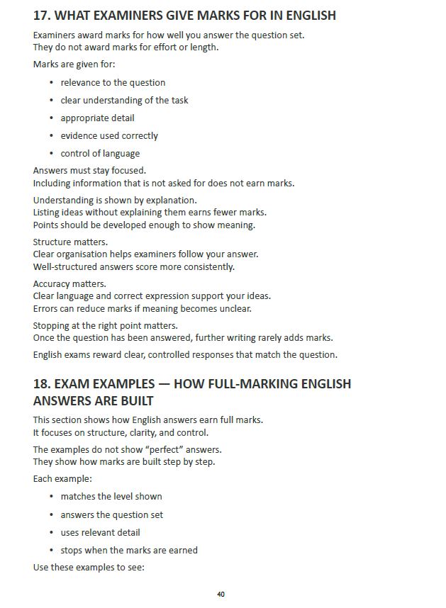 Junior Cycle — Exam Clarity & Support Guide (Student Edition)