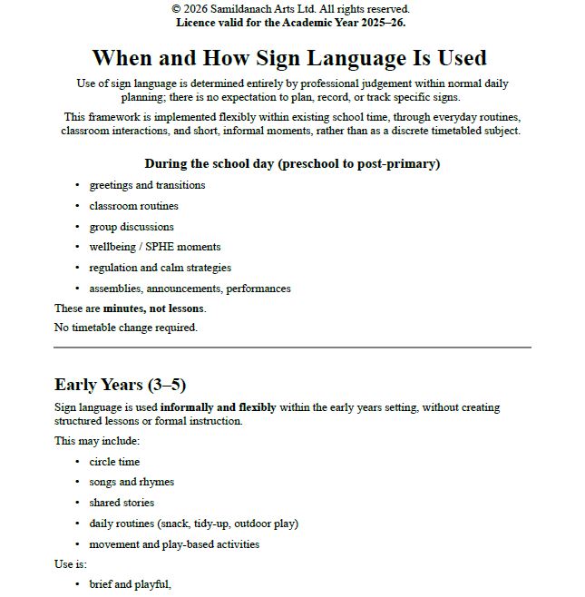 Sign Language Moments Inclusive Visual Communication for Everyday School Life (Ages 3–18)