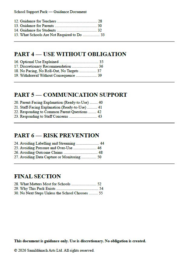 School Support Pack (School Resource Edition) All Schools