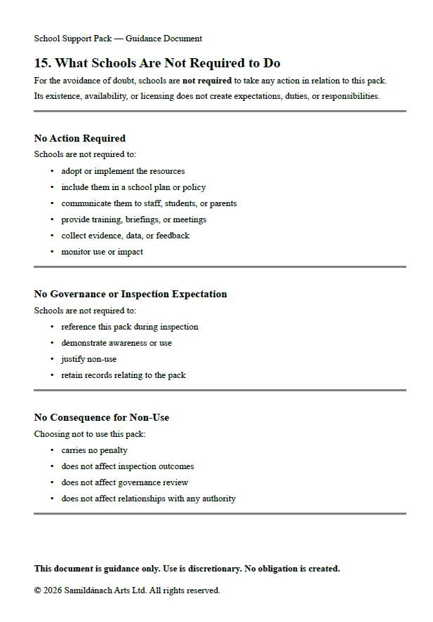 School Support Pack (School Resource Edition) All Schools